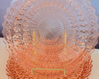 Jeanette Pink Depression Class Platter's