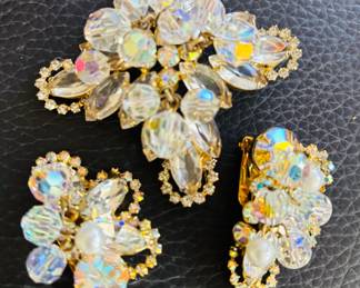 Vintage Brooch / Earrings