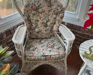 Antique wicker chair