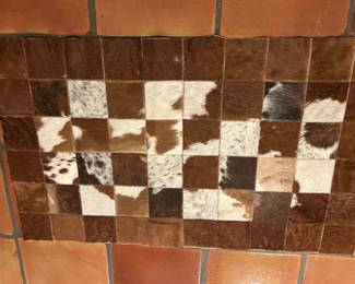 cowhide small rug