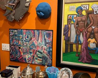Martha Jackson Jarvis sculpture. (Upper left)
Frank E Smith (Africobra)
Melvin King (Art Class)
Sterling
Perfumes