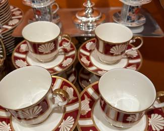 MIKASA! Fish and Shell Persian Red bone china.