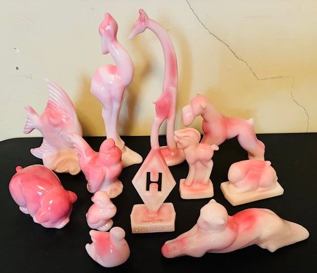 Heisey animals by Fenton