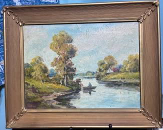 Vintage oil on canvas