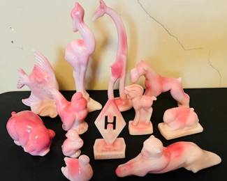 Heisey animals by Fenton