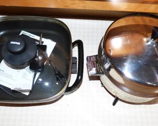 KENMORE 12" ELECTRIC SKILLET, FARBERWARE "POT PUTTI" COOKER