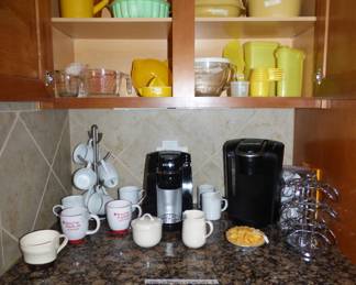 VINTAGE TUPPERWARE, KEURIG COFFEEMAKERS, ETC