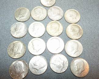 40% SILVER 1965-1968 KENNEDY HALF DOLLARS