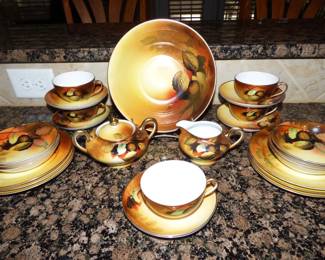 VINTAGE NIPPON JAPAN HANDPAINTED CHINA SET