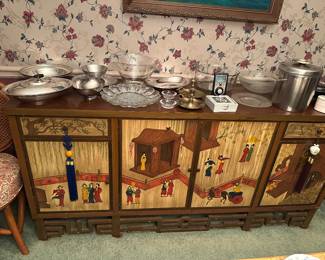 Vintage Asian sideboard