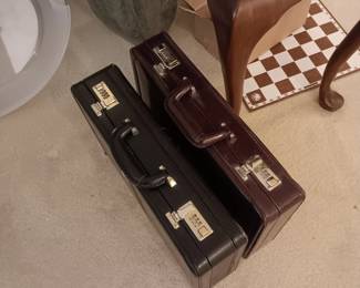 vintage leather briefcases $5 each