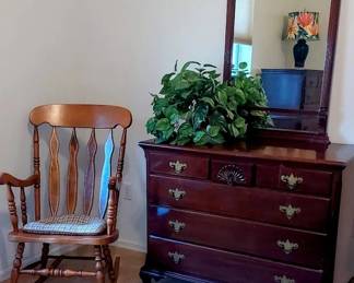 220 Rocker  40s dresser  mirror