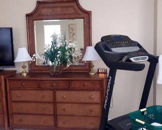 220 King room Dresser, TV Stand and ProForm