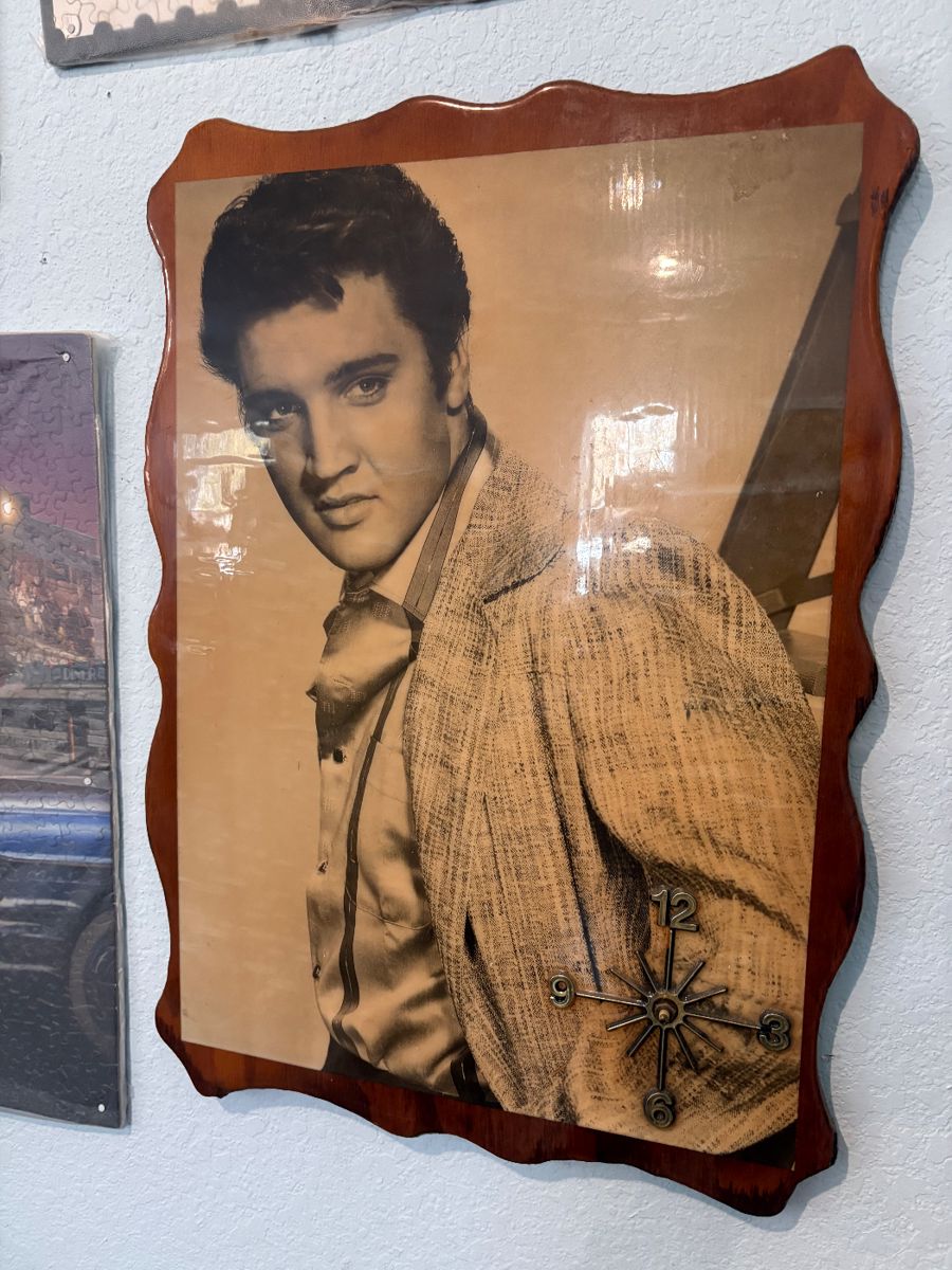 ELVIS is in the house, lots of memorabilia!