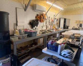 small refrigerator, tools