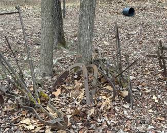 Antique landscaping plows