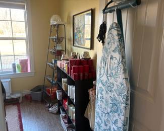 Candles and shelving