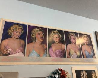 Marilyn posters, books, memorabilia