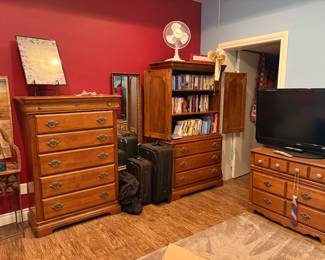 Beautiful Chest of drawers and Armoire - solid wood!  Books (AMISH SERIES)