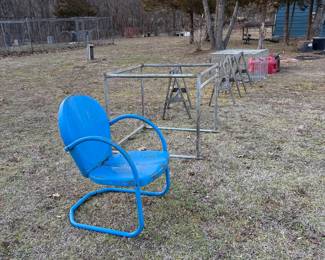 Vintage aluminum chair