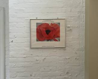 16.5”x20.5” Georgia O'Keeffe Red Poppy 1927 Reproduction Art Print