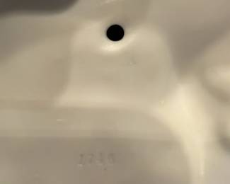 Early 20th century 10” Vintage Porcelain Figurine of Two Cherubs with Grapes and Basket