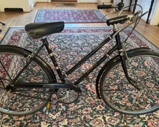 19.5” Women’s 1973 Black Raleigh 3-Speed Bicycle with Brooks saddle in excellent condition (ridden 5 times / stored inside)