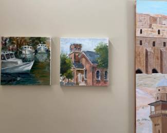 ‘Maryland Church’ by Linda Press 12”x12” Original Painting