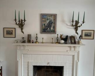 ‘Lion’ by Linda Press 21”x17” Original Painting with Custom Frame