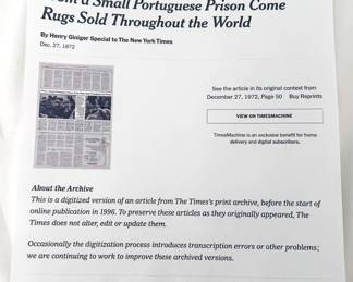 Portuguese Hand-Stitched Needlepoint Rug – Large Blue Floral – 120” x 77” (From a Small Prison in Portugal)