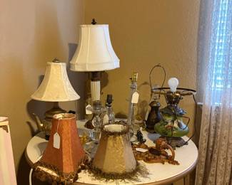 Various Vintage Lamps