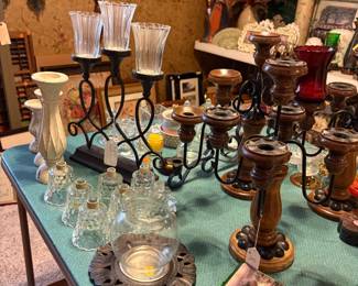 Lots of Candle holders and votive Home Interiors Votive cups 