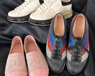 genuine GUCCI, COCO CHANEL, ALEXANDER McQUEEN ladies shoes