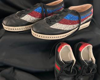 genuine GUCCI shoes for mom and toddler