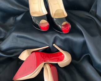 genuine LOUBOUTIN heels, red soles