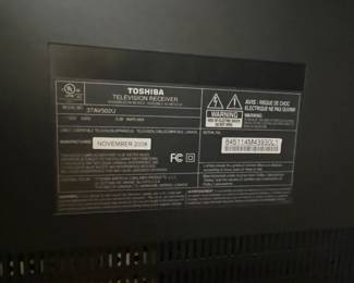 Toshiba Television Receiver