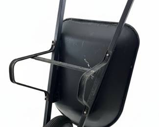 Black Metal Wheelbarrow