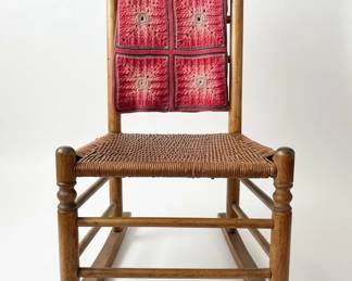 Rocking Chair with Woven Seat