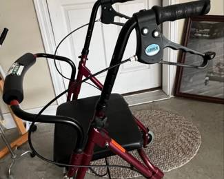 Lumex Walkabout Lite Four Wheel Rollator