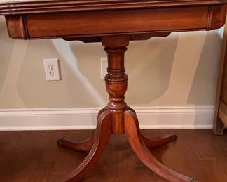 Mahogany TiltTop Game Table set of 2