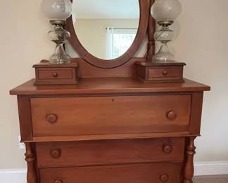 McMahan Furniture Company Campbellsville, Ky Dresser with Mirror