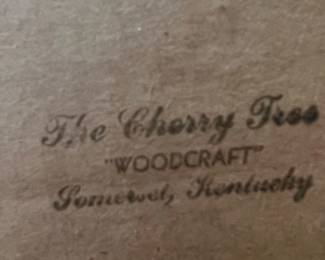 The Cherry Tree Woodcraft Print
