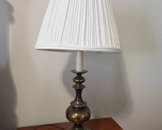 Vintage Brass Baluster Style Table Lamp