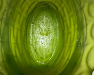 Green Hen on Nest Covered Candy Dish