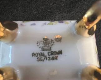 Royal Crown Porcelain Trinket Box