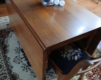 Solid Cherry Drop Leaf Dining Table - McMahan Furniture Company (Campbellsville, Ky)