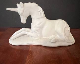 Unicorn Figurine, Ceramic, Korea