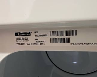 Kenmore Series Electric Dryer