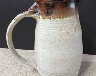 Stoneware Pitcher, Rustic Glaze