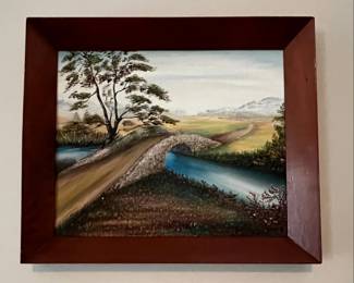Landscape Painting with Stone Bridge